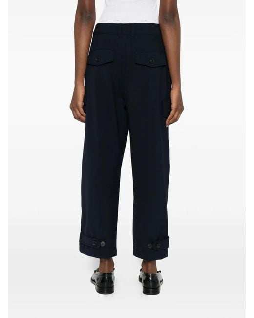 Weekend by Maxmara Blue Pantalon À Poches Cargo