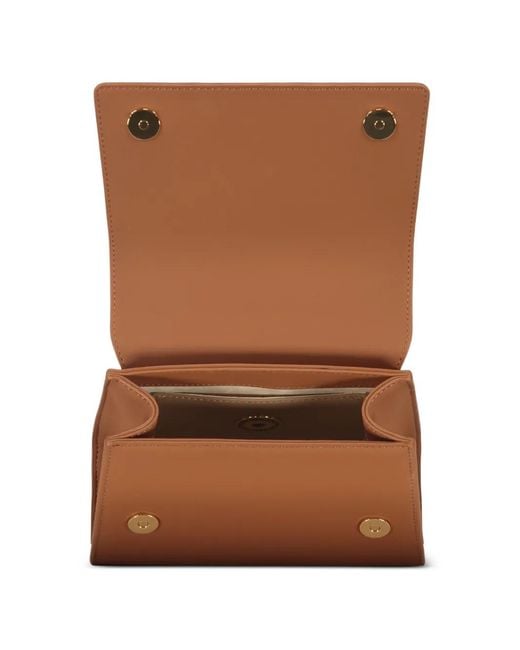 Love Moschino Brown Golden Logo Tote Bag