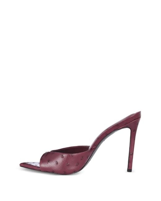 Black Suede Studio Purple Brea Point-Toe Sandals