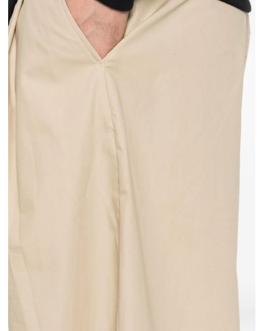 Pantaloni Con Pieghe di Studio Nicholson in Natural da Uomo