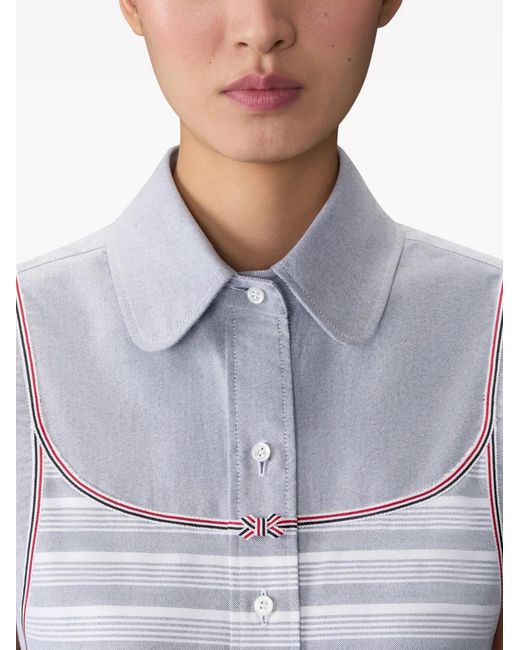 Thom Browne Gestreept Blouse in het Blue