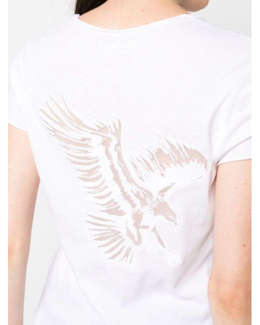 Zadig & Voltaire T-shirt Van Biologisch Katoen in het White