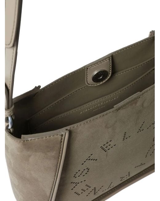 Stella McCartney Natural Logo-Detail Shoulder Bag