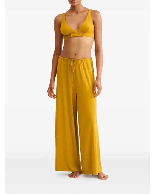 Eres Yellow Zelie Drawstring Trousers