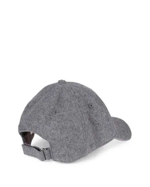 Ballantyne Gray Logo-Patch Baseball Cap for men