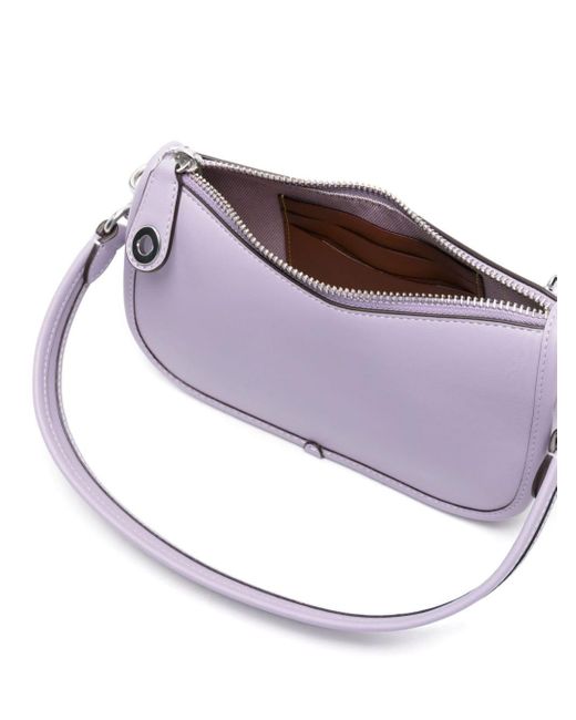 COACH Purple Swinger 20 Leather Shoulder Bag