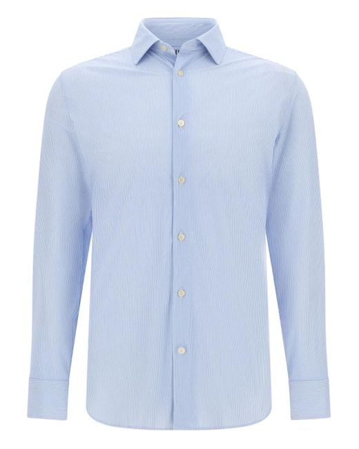 Boggi Gestreiftes Hemd in Blue für Herren