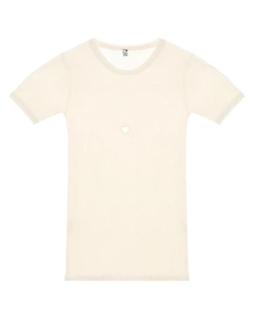 Baserange White Cut-Out T-Shirt