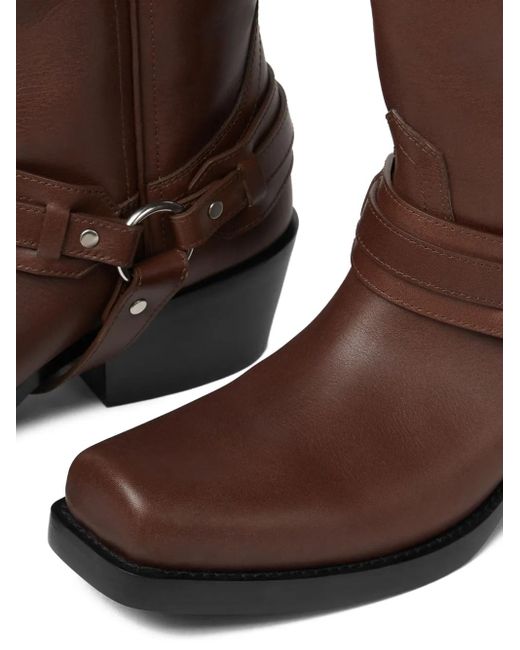 Stivali Cowboy di Versace in Brown