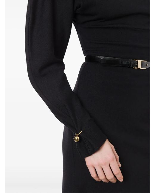 Philosophy Di Lorenzo Serafini Black Dress With Long Sleeves