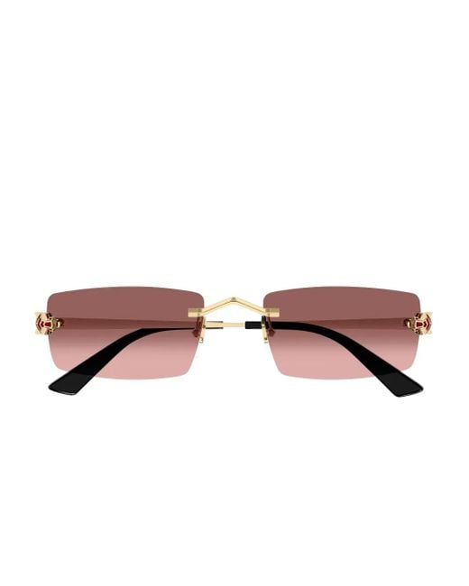 Cartier Pink Panthère De Cartier Sunglasses