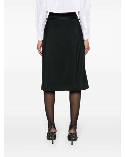 Voyou taffeta wrap skirt Givenchy de color Black