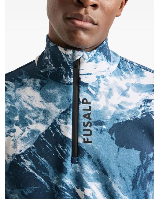 Top Da Sci Timothy Con Zip di Fusalp in Blue da Uomo