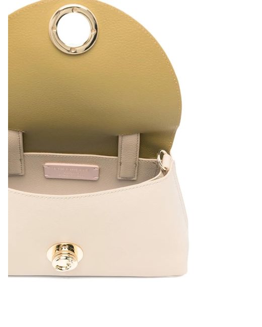 Coccinelle Natural Small Nika Leather Tote Bag