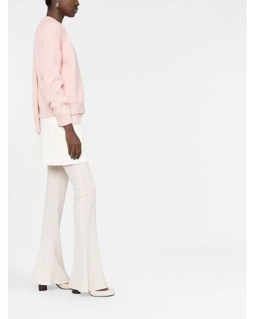 Pull À Design Superposé Fendi en coloris Pink