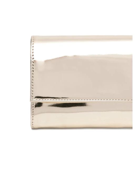 Pochette Métallisée À Détails De Clous Aldo Castagna en coloris Natural