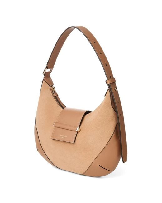 Jimmy Choo White Small Bar Hobo Leather Shoulder Bag