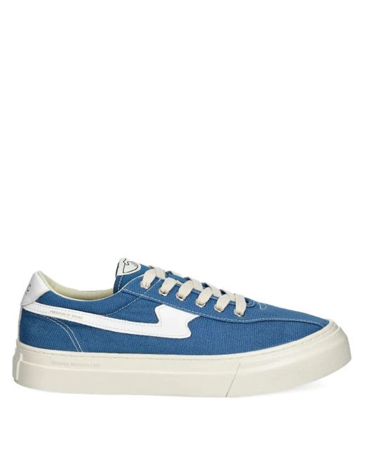 Stepney Workers Club Blue Dellow S-Strike Panelled Lace-Up Trainers