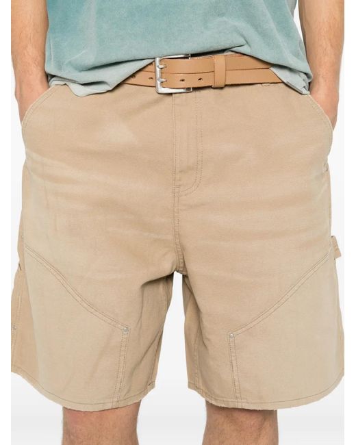Represent Natural Carpenter Panelled Shorts for men