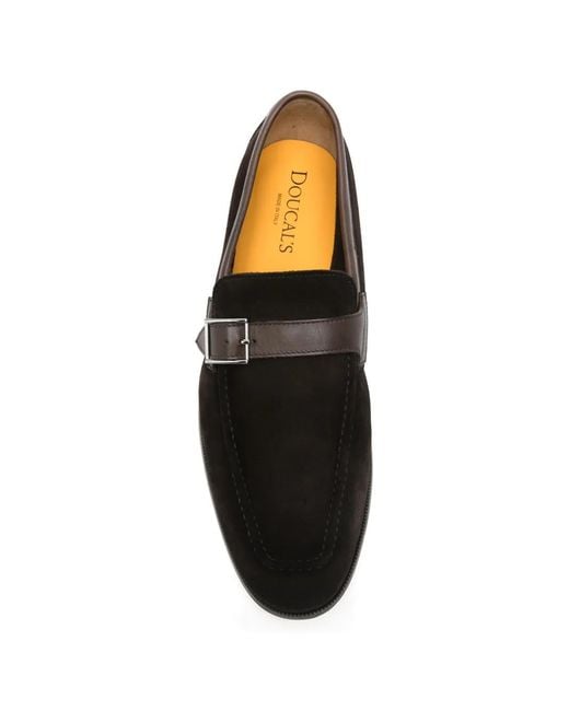 Doucal's White Buckle-Strap Monk Shoes for men