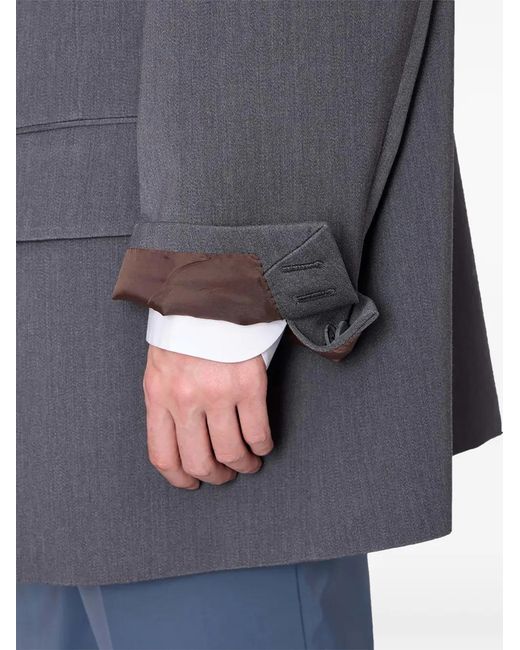 Kolor Gray Notched Lapel Jacket for men