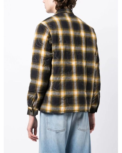 Sky High Farm Black Quilted Flannel Shirt for men