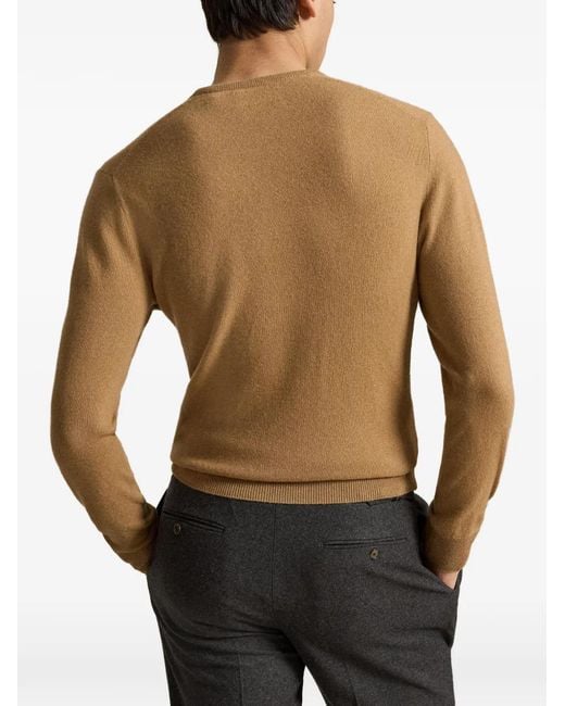 Polo Ralph Lauren Natural Embroidered Pony Sweater for men