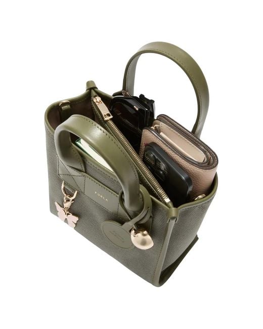 Furla Metallic Mini Divide It Tote Bag