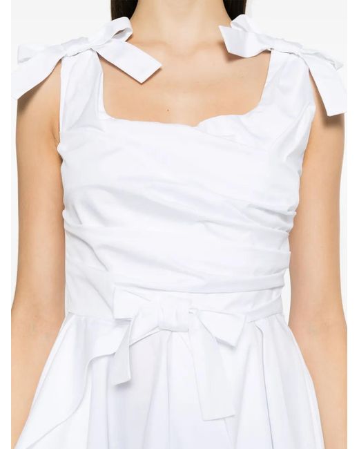 Viktor & Rolf White Pleated Mini Dress