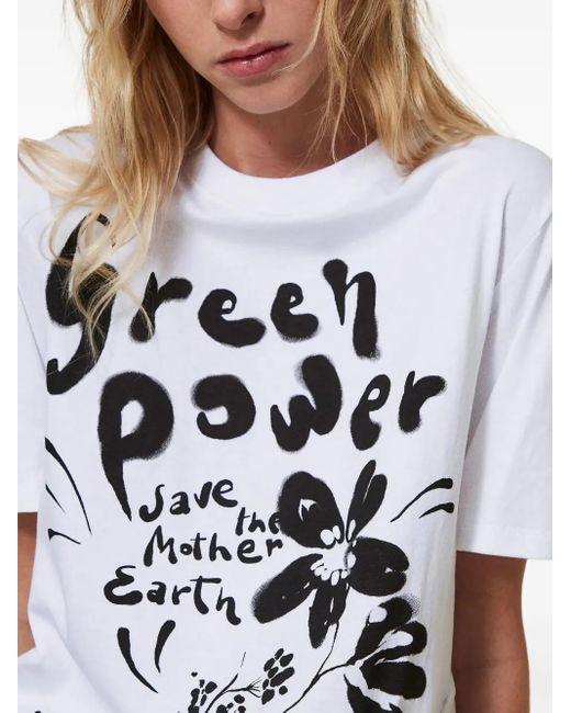 Twinset White Printed T-Shirt