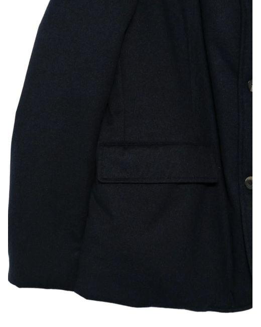 Kiton Blue Button-Fastening Flap-Pockets Jacket for men
