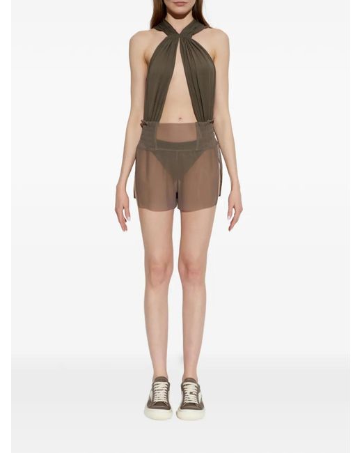 Rick Owens Green Draped-Design Body