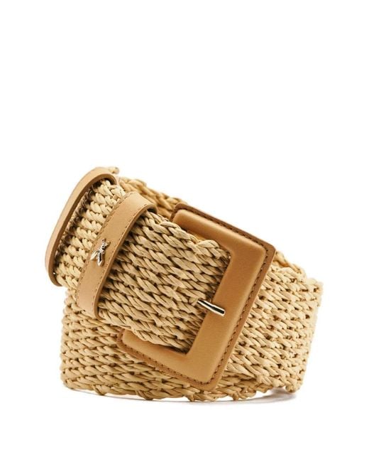 Patrizia Pepe Metallic Ceinture Taille Haute À Design Tressé