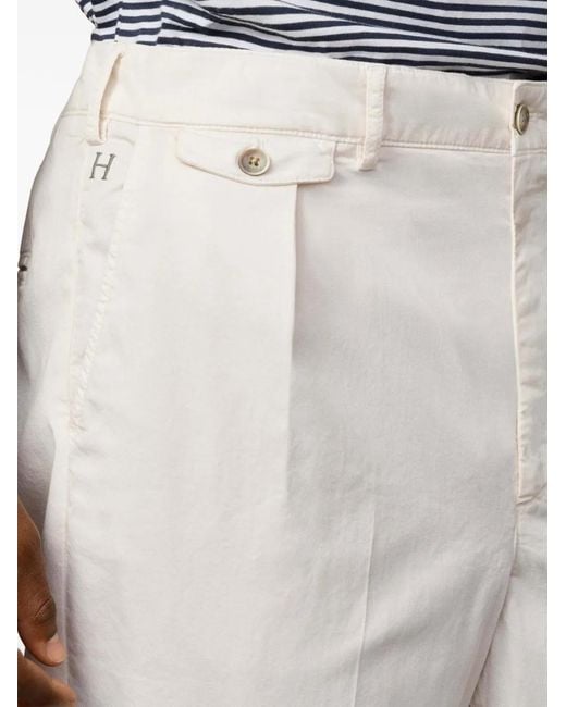 Hackett White Fulham Chino Trousers for men