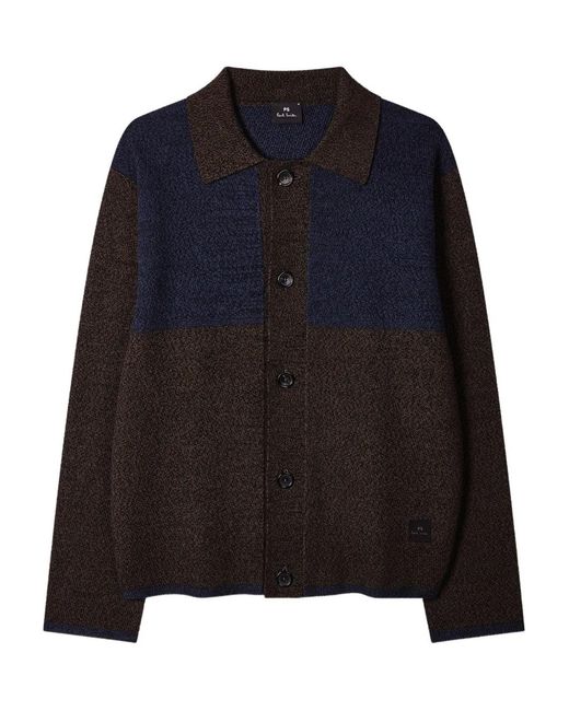 Cardigan Con Design Color-Block E Bottoni di Paul Smith in Blue da Uomo
