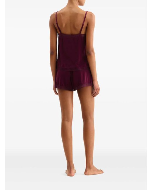 Short À Bords En Dentelle Eres en coloris Purple