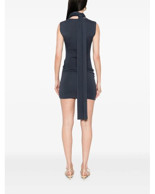 AYA MUSE Blue Solar Mini Dress