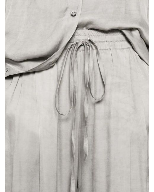 Vestido Con Cordones ANDAMANE de color White