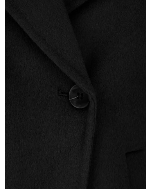 The Dynamis Studio Black Double-Breasted Wool Coat