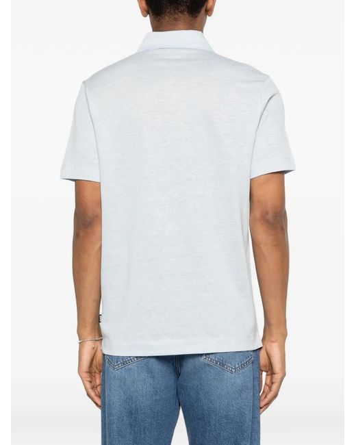 Boss White Polo À Manches Courtes for men