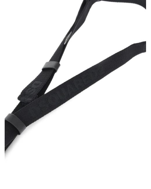 DSquared² White Maple-Leaf Adjustable-Strap Phone Holder for men