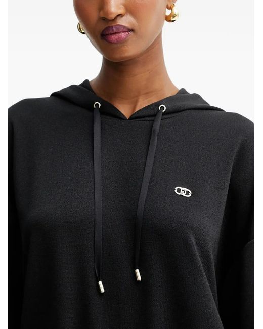 Liu Jo Black Drawstring-Fastening Sweater