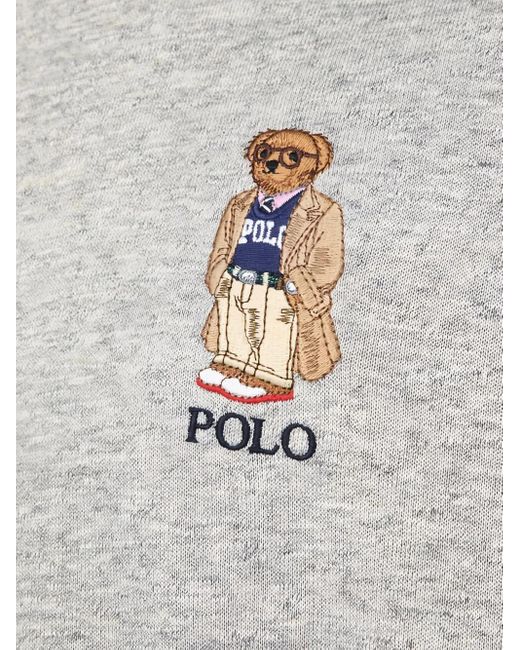 Polo Ralph Lauren Gray Polo Bear Hoodie for men