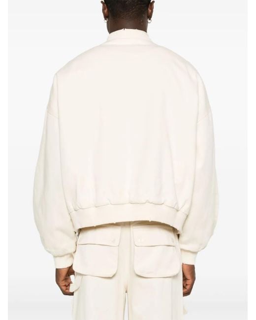 UNTITLED ARTWORKS Natural Washed Cargo Bomber Jacket for men