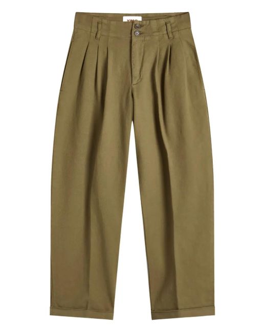 Pantalones con pinzas YMC de color Green