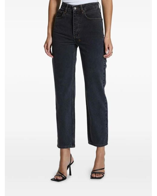 Ksubi Blue Brooklyn Logo-Patch Jeans