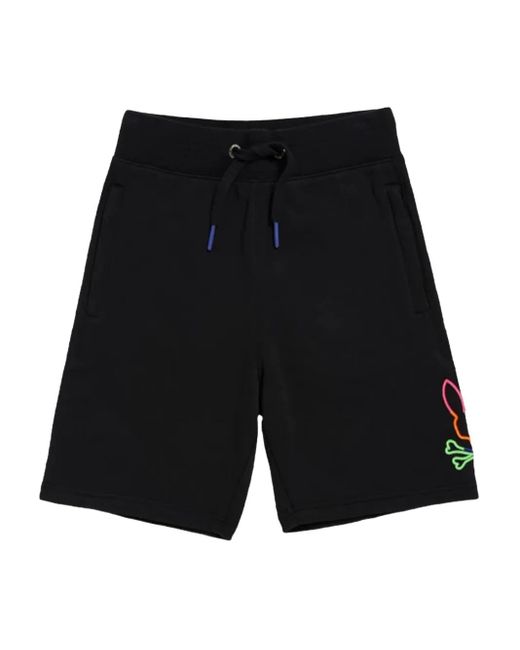 Pantalones cortos Leo Bunny Psycho Bunny de hombre de color Black