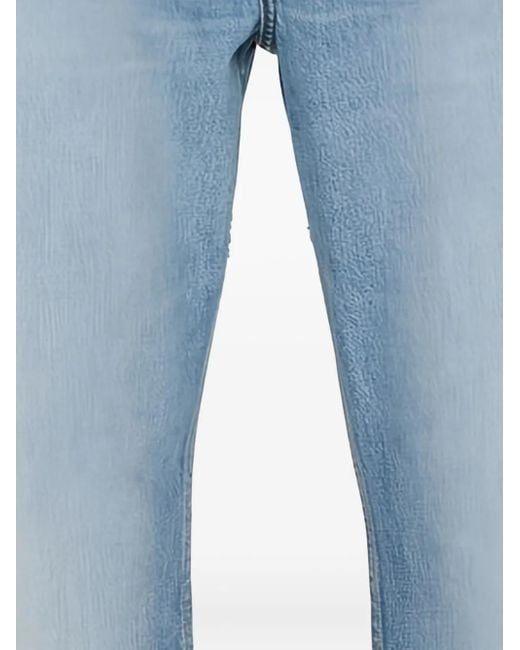 FRAME Blue Button-Fly Jeans for men