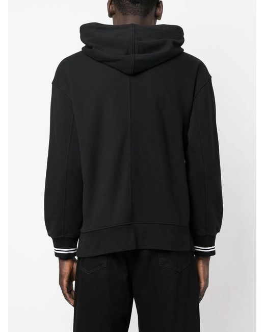 Neil Barrett Black X James Harden Logo-Print Hoodie for men