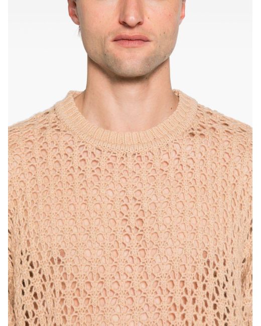 Séfr Natural Aki Open-knit Sweatshirt for men